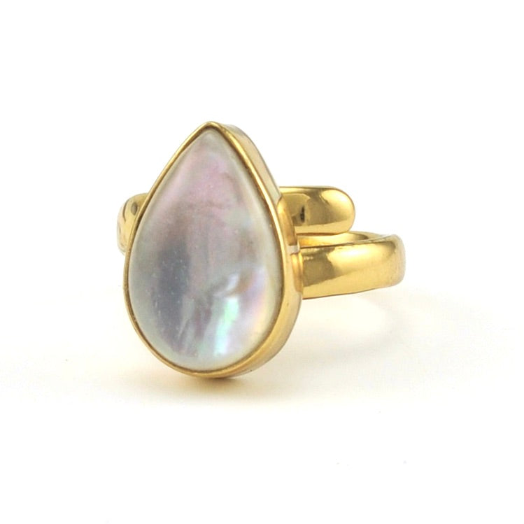 Side View Alchemía Mother of Pearl Doublet Ring