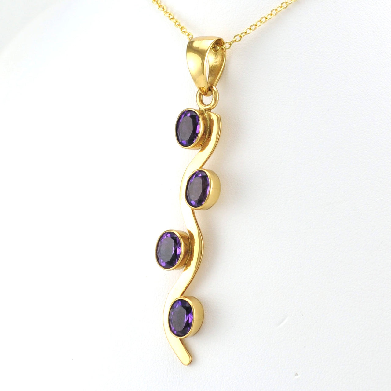 Alchemía Amethyst Squiggle Pendant