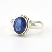 Sterling Silver Tanzanite 7x9mm Oval Ring
