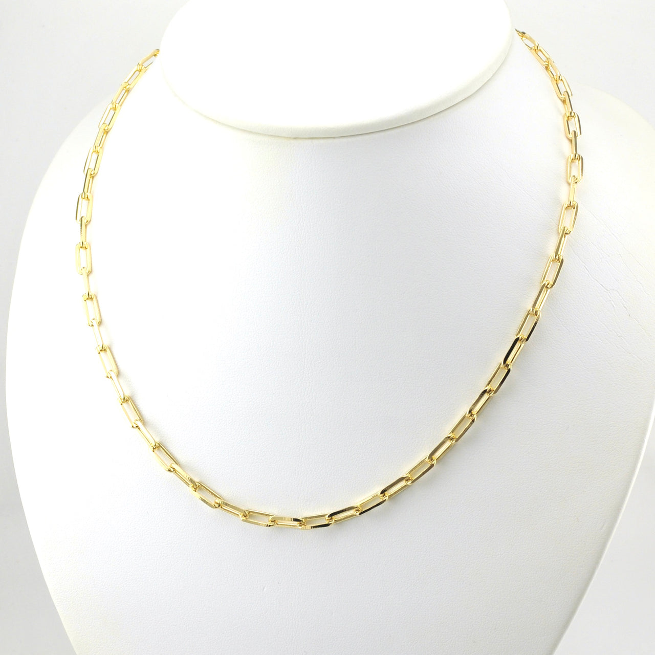 Alternate View 18k Gold Fill 18 Inch Paperclip Link Chain