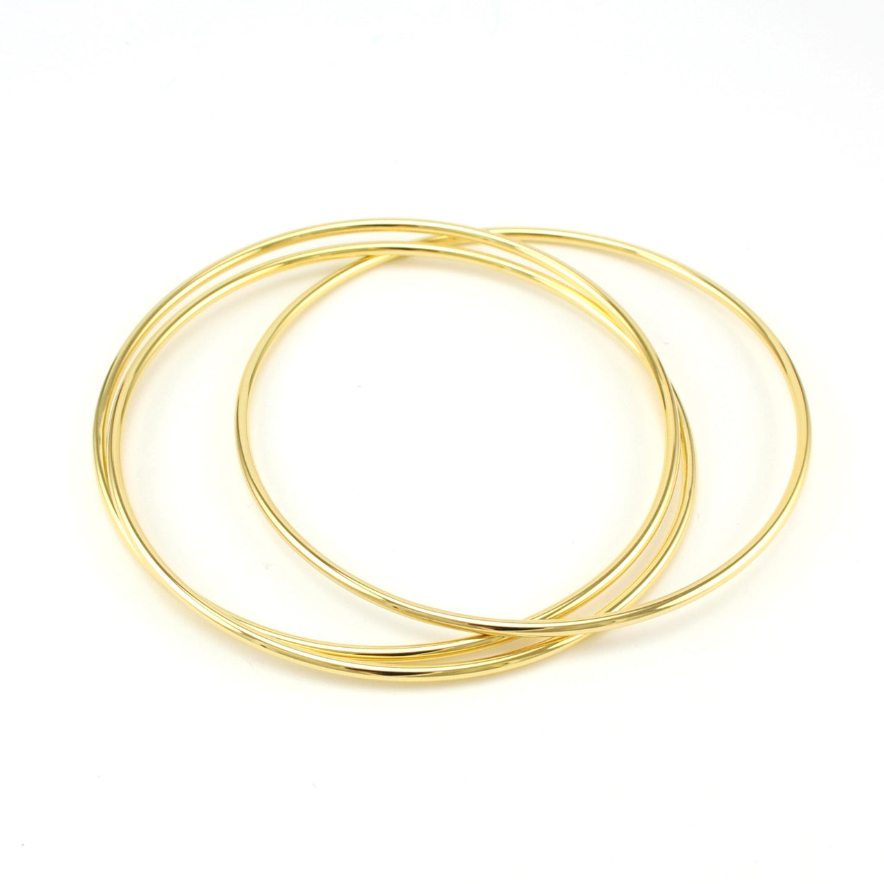 18k Gold Fill Triple Bangle Bracelet