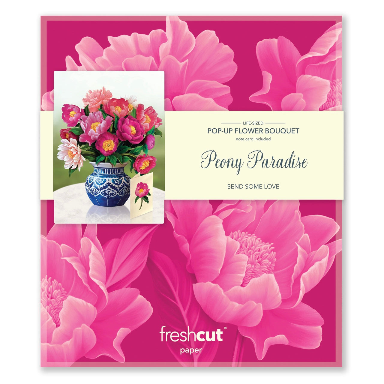 Peony Paradise Pop Up Greeting Card