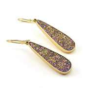 Alchemía Titanium Druzy Tear Earrings