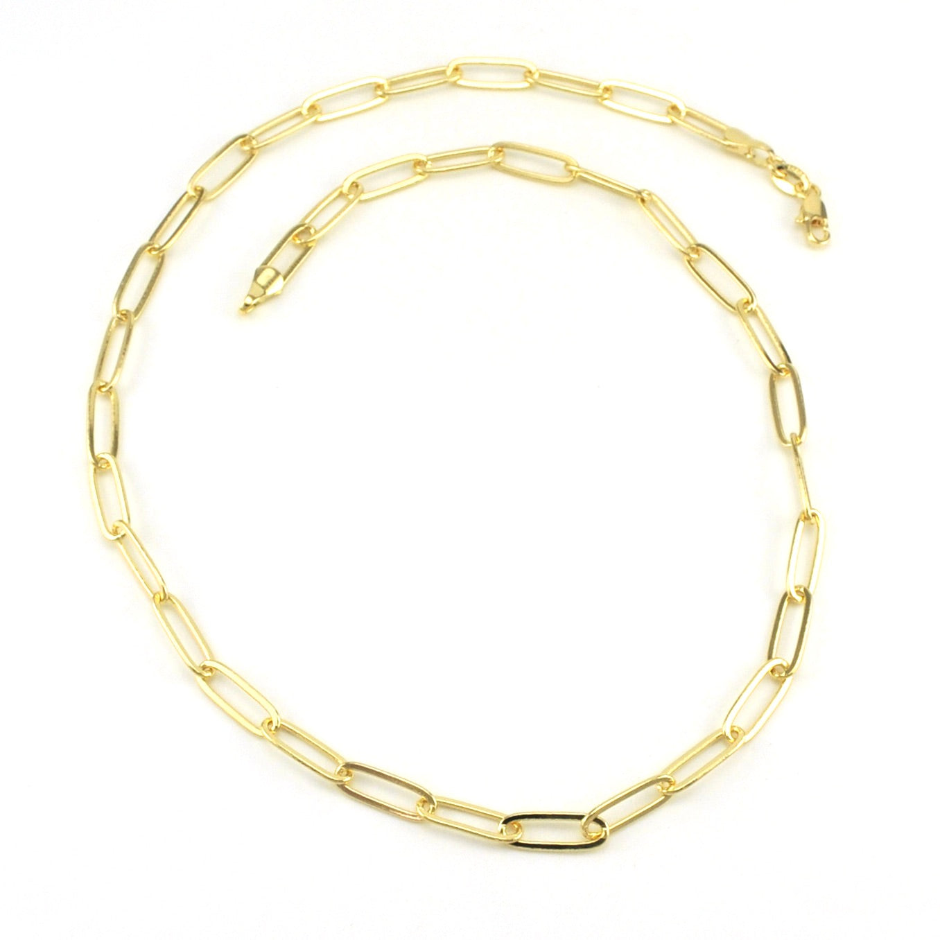18k Gold Fill 18 Inch Classic Paperclip Chain