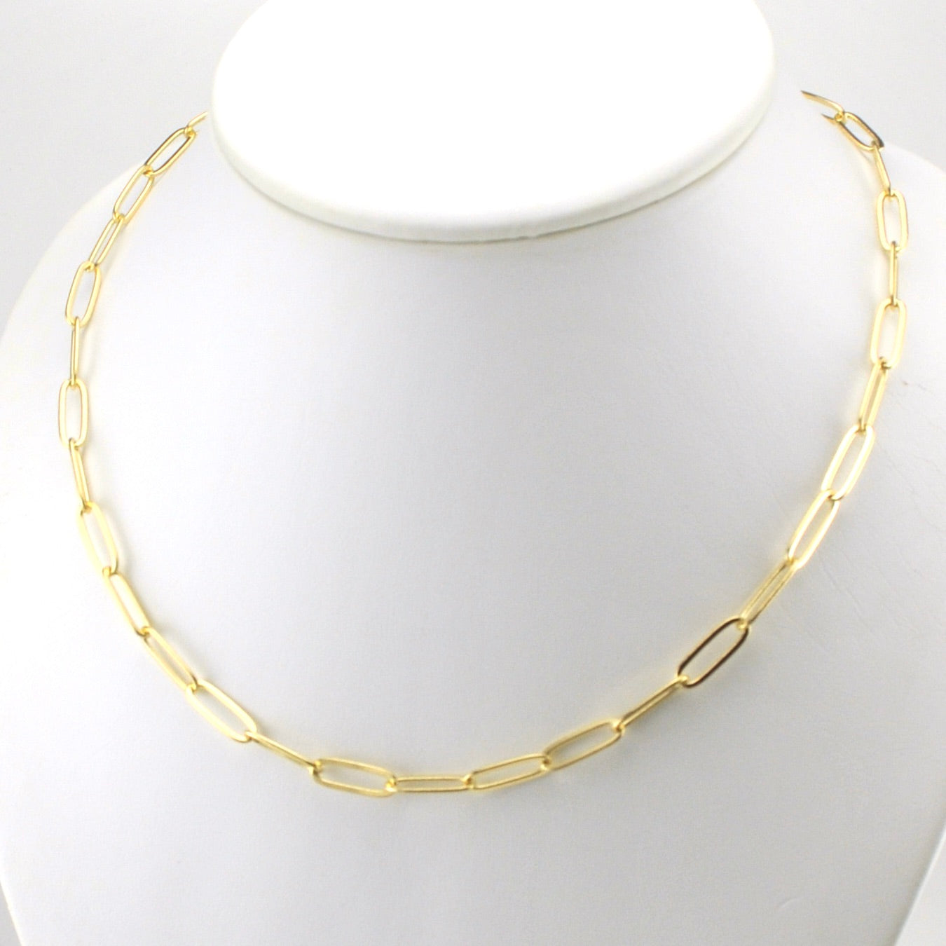 Alt View 18k Gold Fill 18 Inch Classic Paperclip Chain