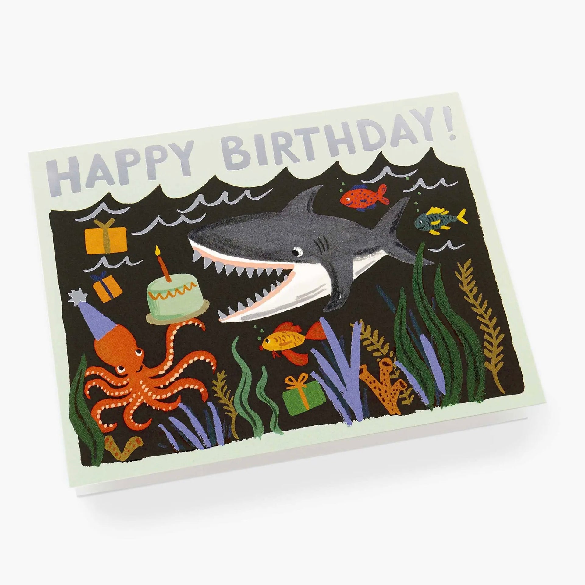 Alt View Shark Birthday Card