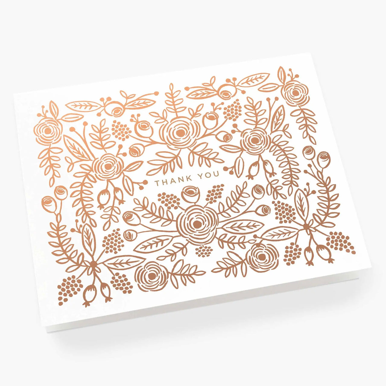 Alt View Rose Gold Thank You Card