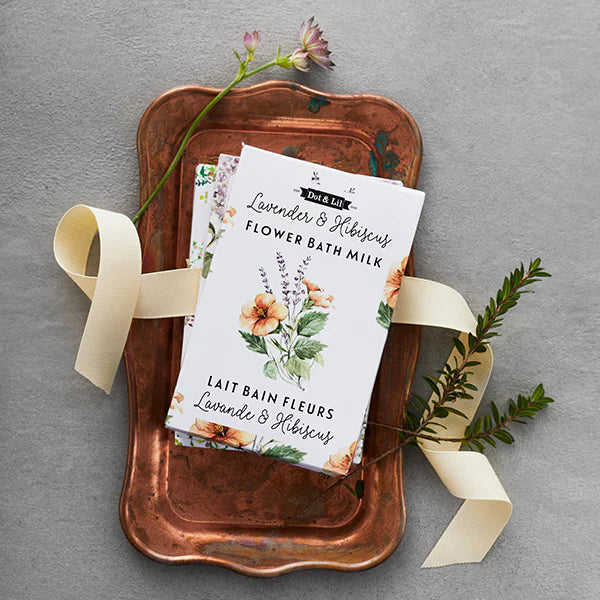 Lavender & Hibiscus Flower Milk Bath Sachet