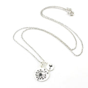 Sterling Silver Dandelion 2 Piece Necklace