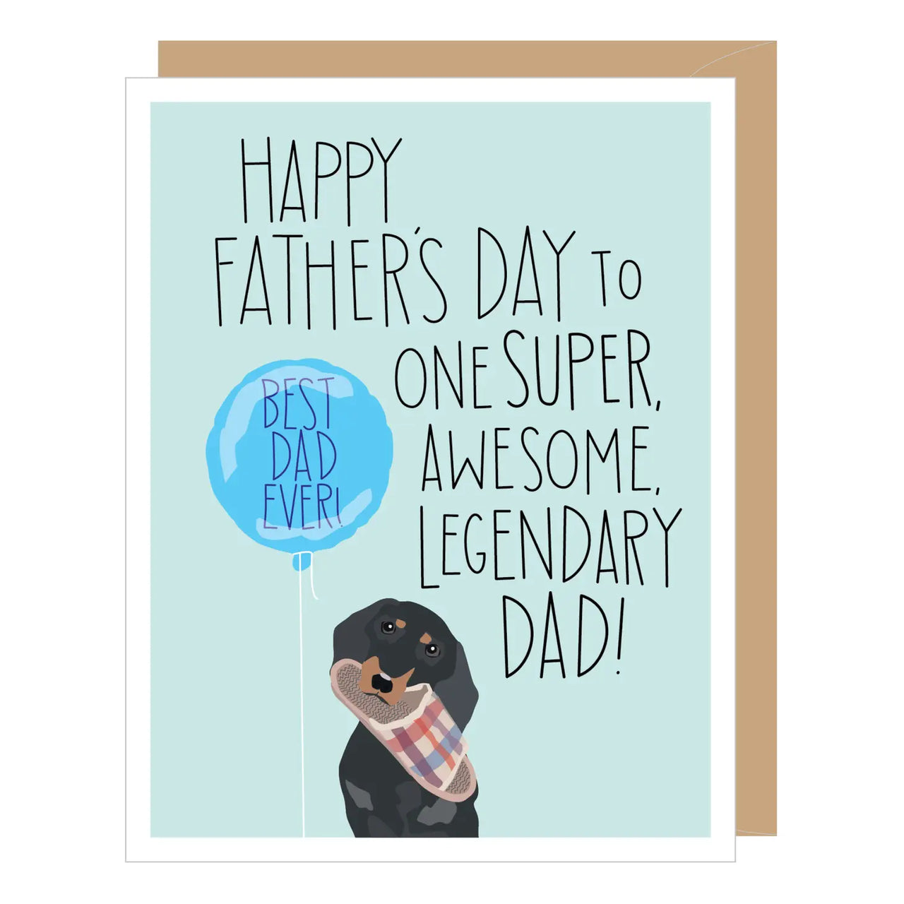 Dachshund Legendary Dad Father's Day Card
