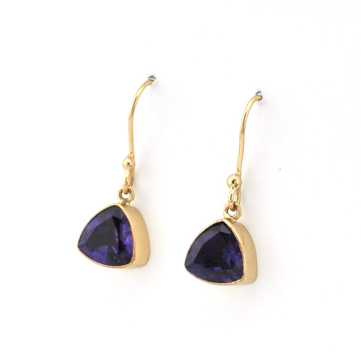 Alchemía Amethyst Trillion Dangle Earrings
