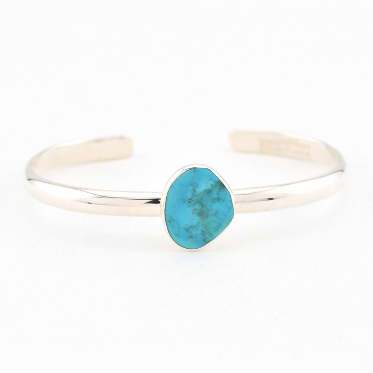 Sterling Silver Sleeping Beauty Turquoise Cuff Bracelet