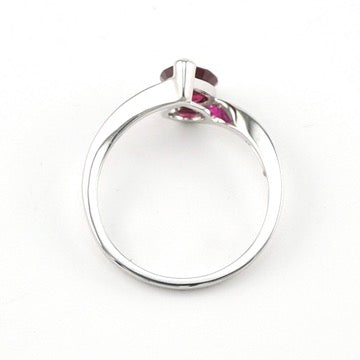 Alternate View Silver Created Ruby 1.5ct Tear Ring