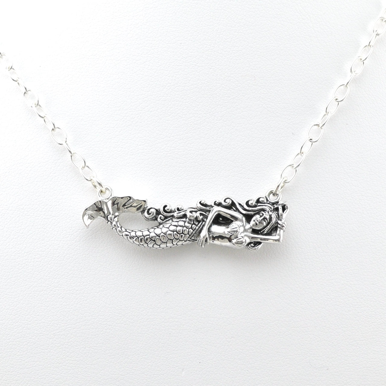 Sterling Silver Mermaid Necklace