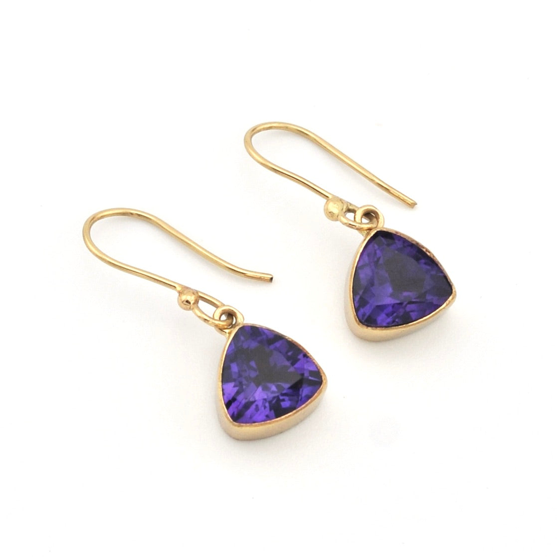 Alchemía Amethyst Trillion Dangle Earrings