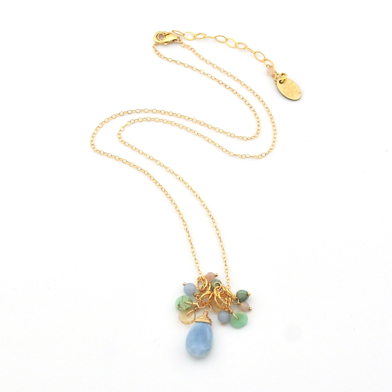 Gold Fill Blue Opal Bellini Necklace