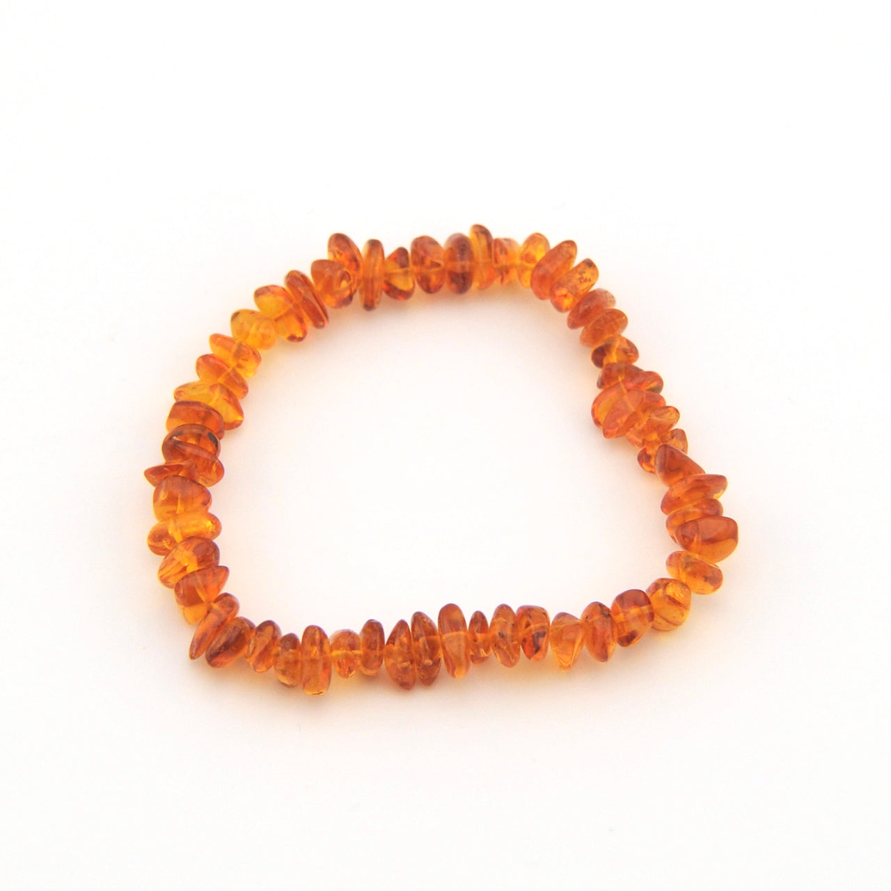 Congac Baltic Amber Chip Stretch Bracelet