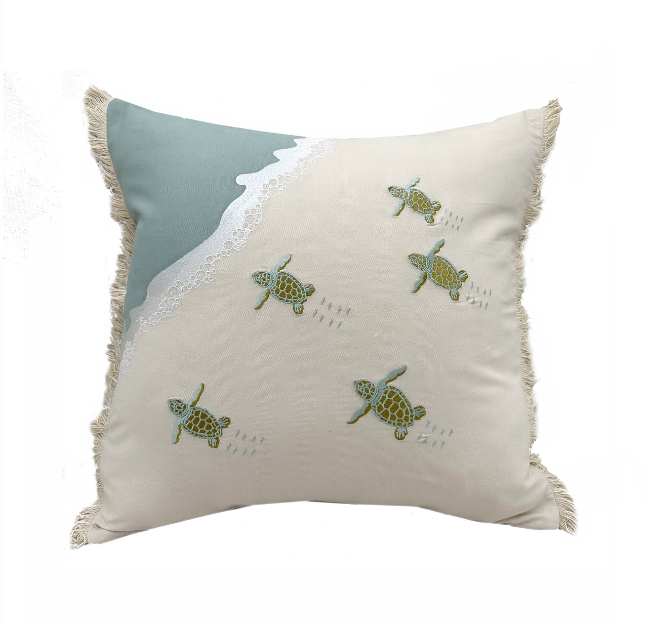 Turtle Migration Indoor Pillow