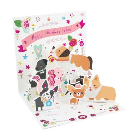 Mother's Day Puppies Treasures Greeting Card