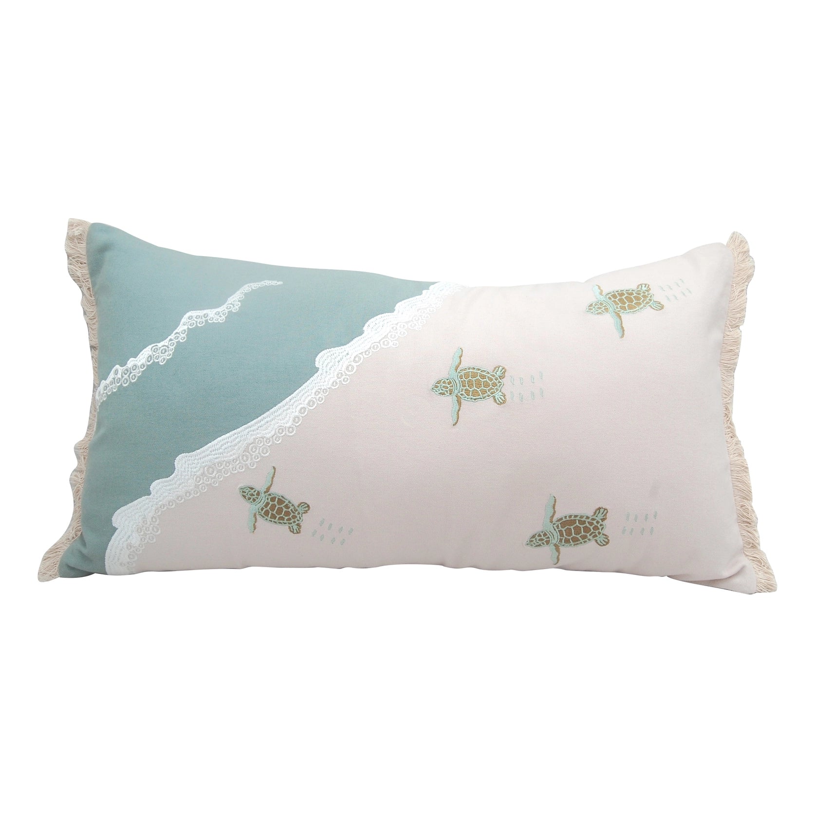 Turtle Migration Lumbar Pillow