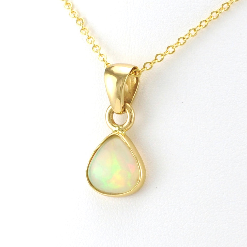 Alchemía Ethiopian Opal Wide Tear Pendant
