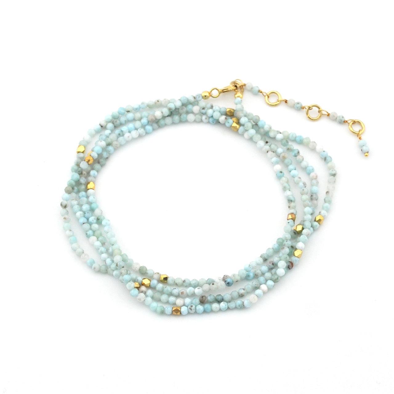 Vermeil Larimar Sparkle Wrap Bracelet
