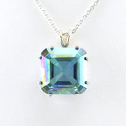 Alt View Sterling Silver Aqua Aura Necklace