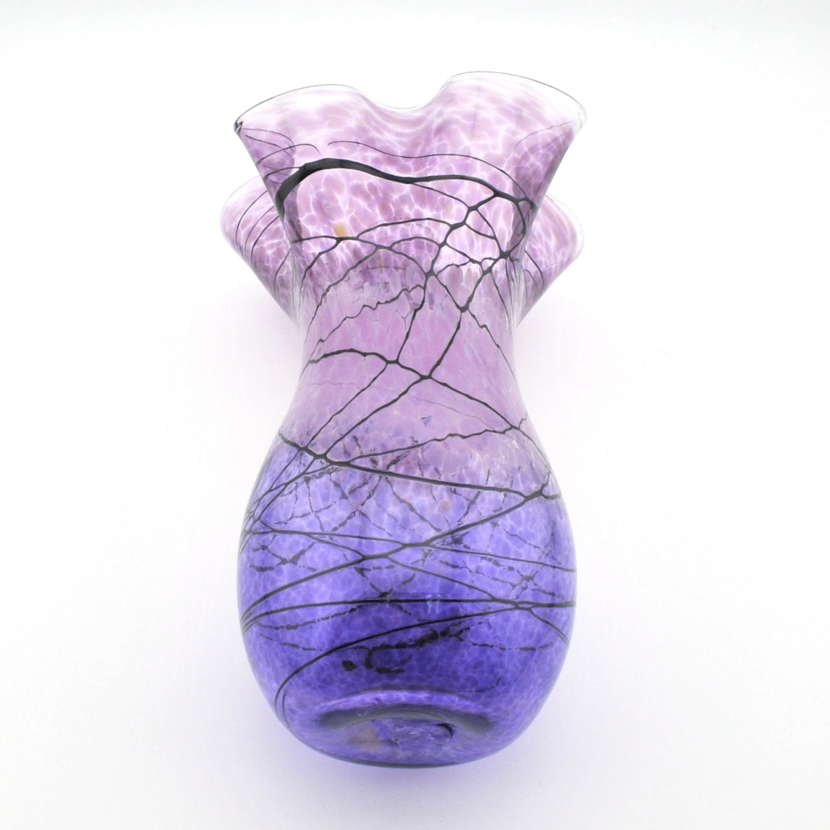 Additional View Small Silver Purple Lightning Fluted Vase