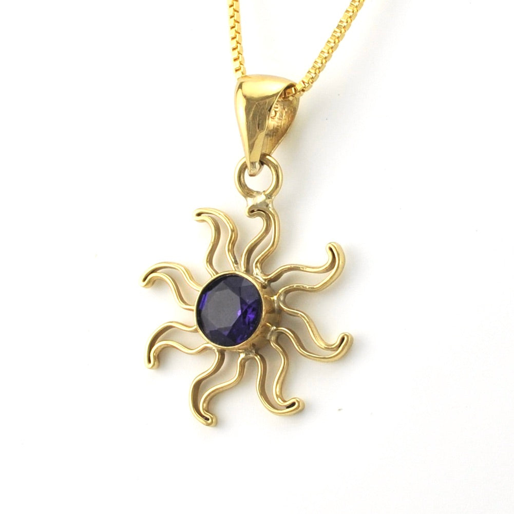 Alchemía Amethyst Sun Pendant