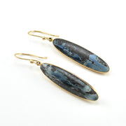 Alchemía Aztec Lapis Long Oval Earrings