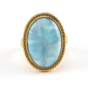 Alchemía Larimar Oval Rope Ring