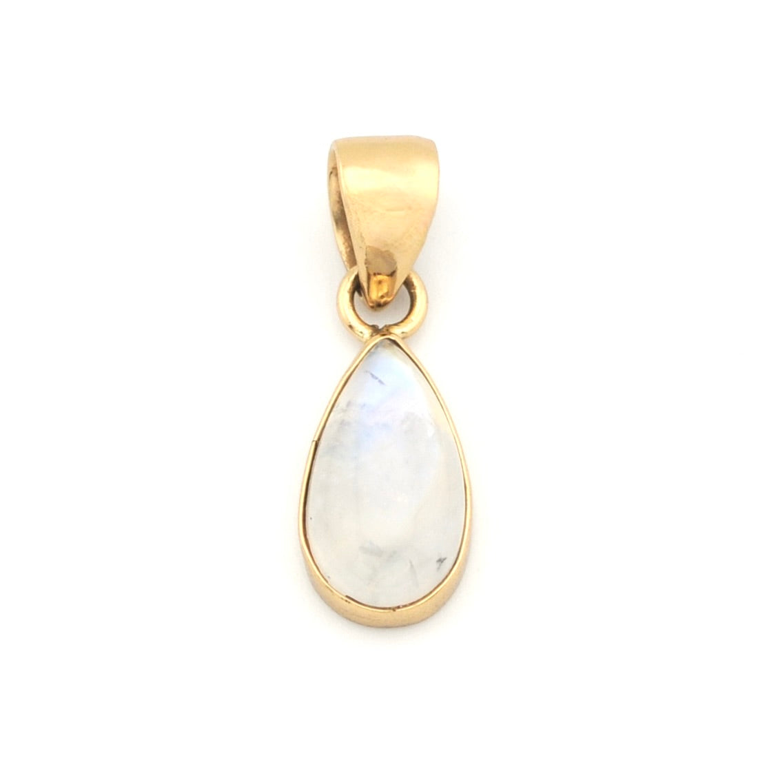 Alchemia Moonstone Tear Pendant on white background