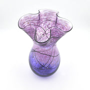 Alternate View Small Silver Purple Lightning Fluted Vase