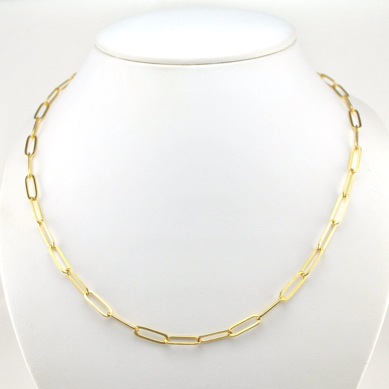 Alternate View 18k Gold Fill 20 Inch Classic Paperclip Chain