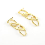 Alternate View 18k Gold Fill 3 Link Earrings
