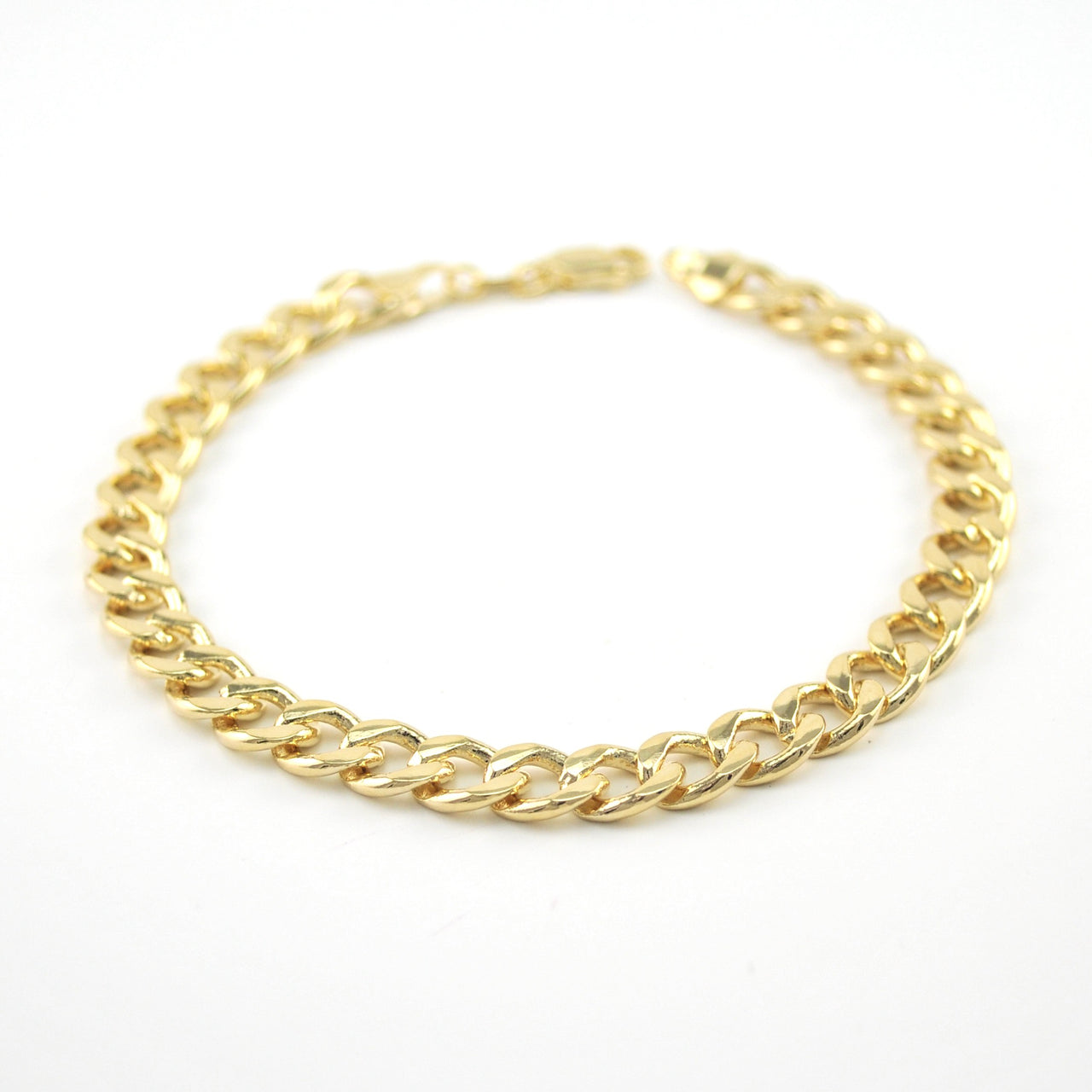 Alternate View 18k Gold Fill 9 Inch Chunky Cuban Bracelet