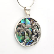 Alternate View Abalone Palm Tree Pendant