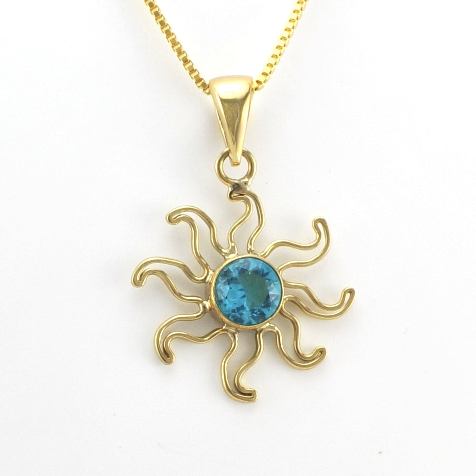 Alternate View Alchemía Blue Topaz Sun Pendant