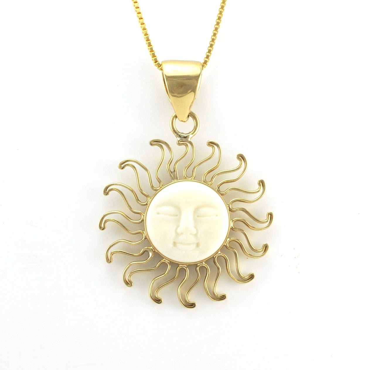 Alternate View Alchemía Bone Face Sun Pendant
