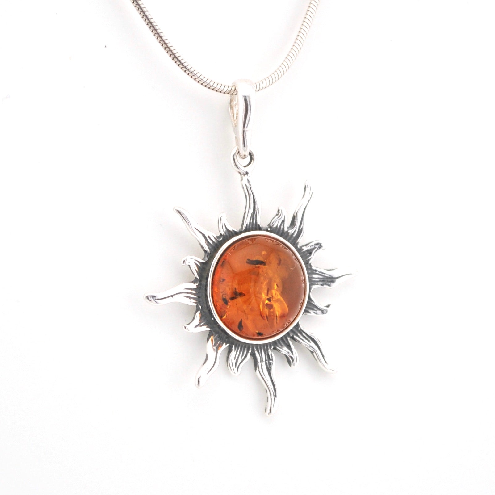 Alternate View Amber Sun Pendant