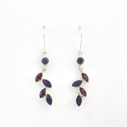 Alternate View Amethyst Rhodolite Garnet Marquise Earrings