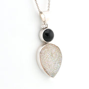Alternate View Black Onyx Druzy Agate Necklace
