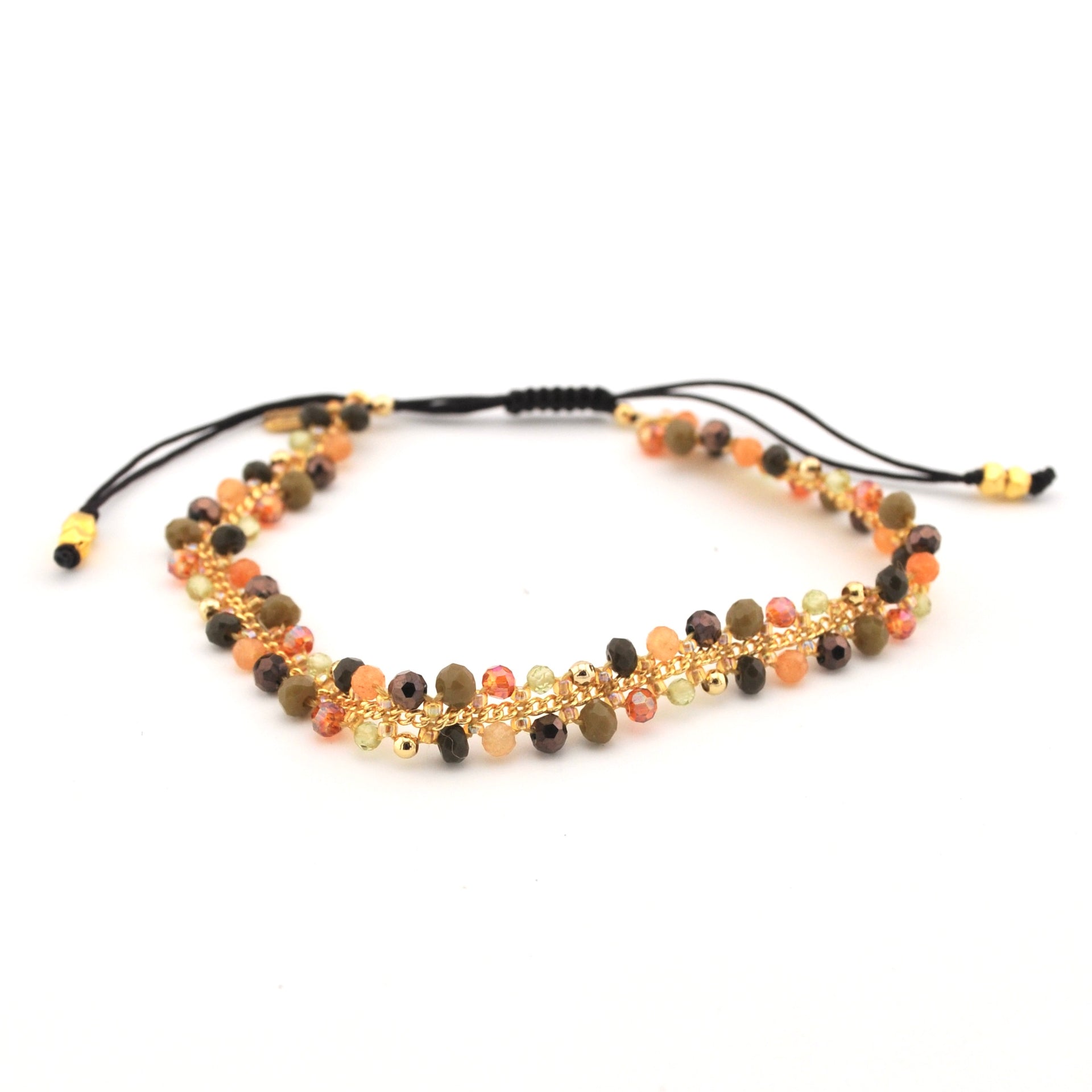 Alternate View Coral Beaded Sliding Knot Bracelet