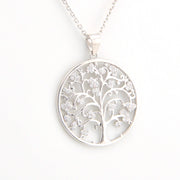 Alternate View Cubic Zirconia Tree of Life Necklace
