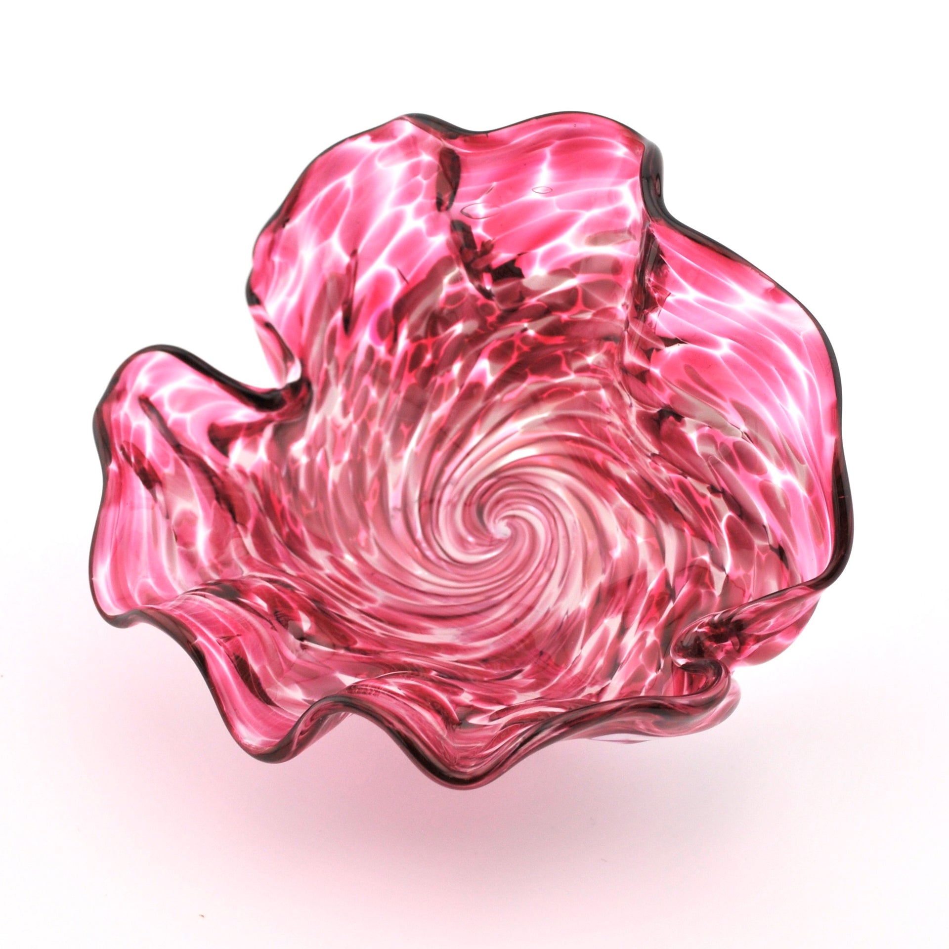 Alternate View Glass Cranberry Clamshell