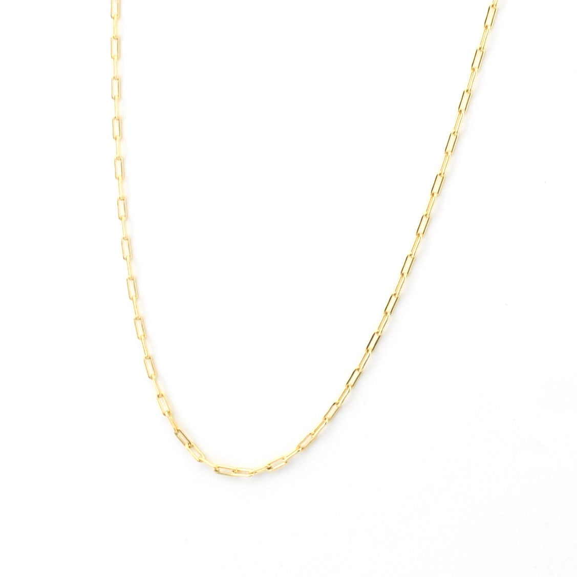 Alternate View Gold Fill 18 Inch Mini Paperclip Chain