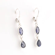 Alternate View Iolite Marquise Tear Dangle Earring