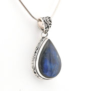 Alternate View Labradorite 14x22mm Tear Bali Pendant