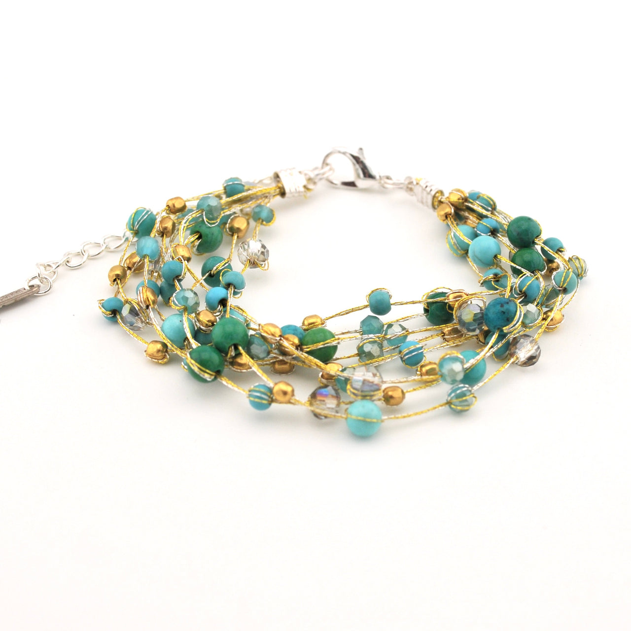 Alternate View Lakeshore Silk and Beaded Bracelet
