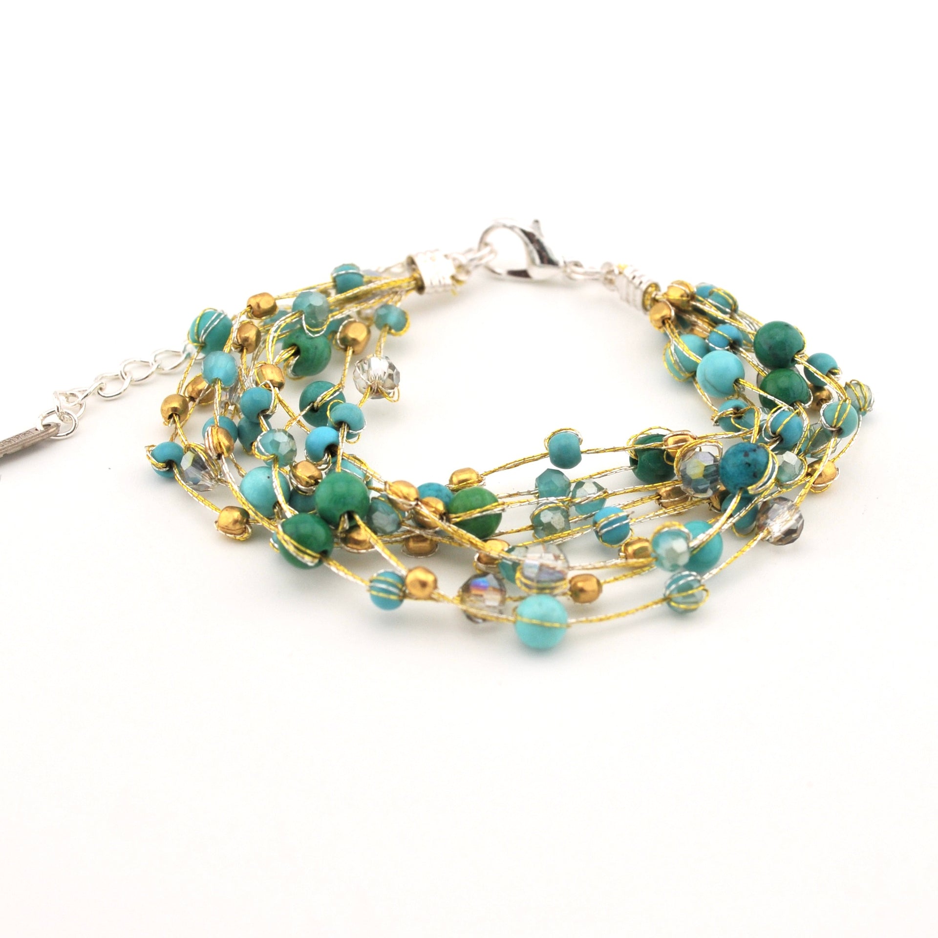 Alternate View Lakeshore Silk and Beaded Bracelet